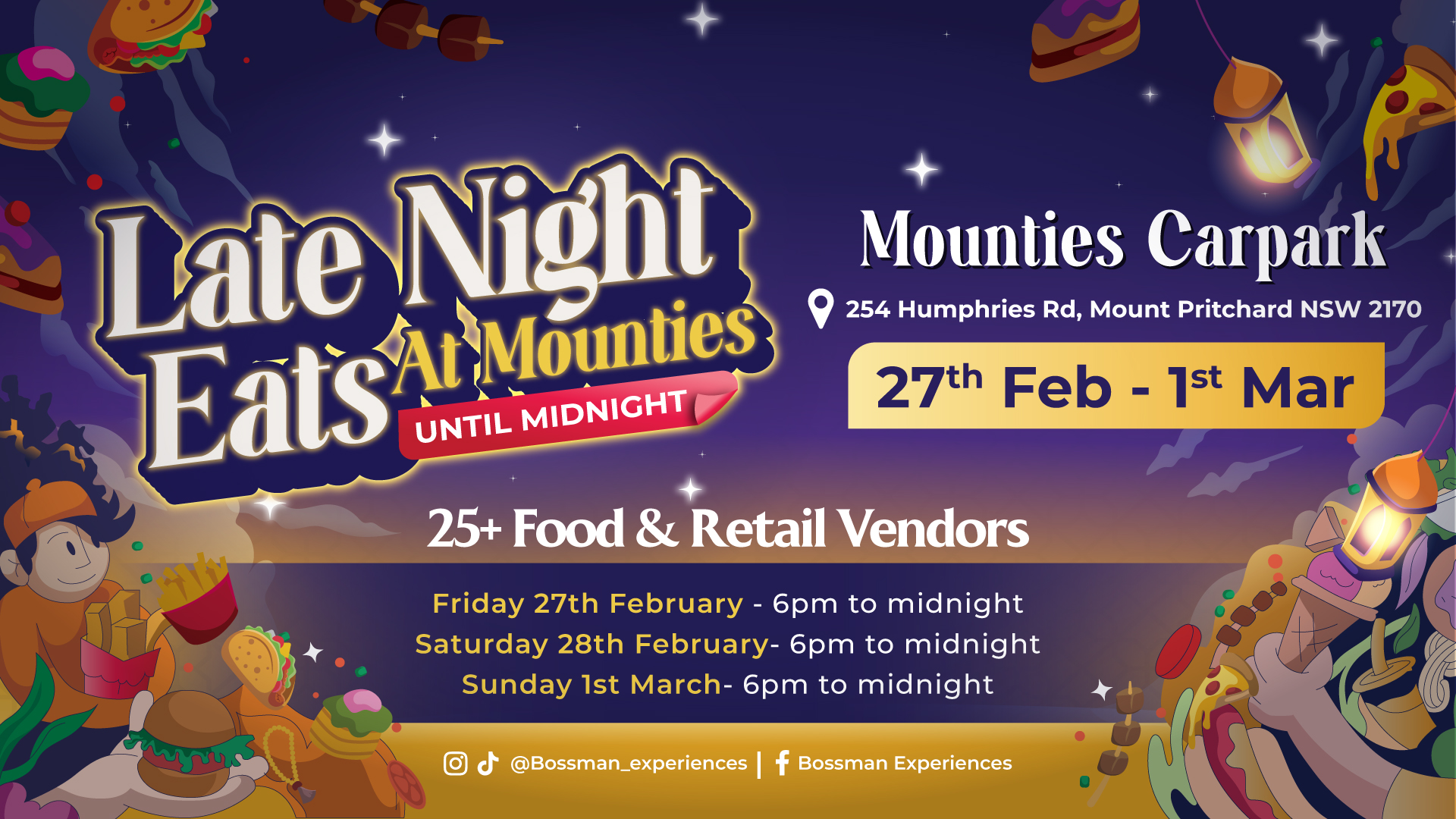 Sydney's South West | Western Sydney | Bar Western Sydney | South West pubs | Restaurants Western Sydney | Best restaurants Western Sydney | Western Sydney cafe | Italian restaurant Western Sydney - Late Night Eats at Mounties - illustration 4f98a0b7-1076-4004-940e-794278dc150b